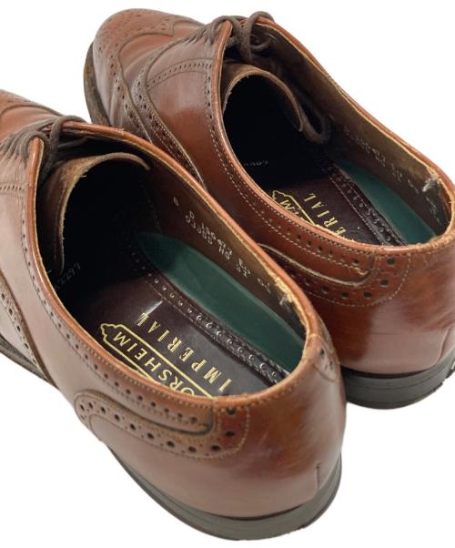 Florsheim（フローシャイム）Florsheim (フローシャイム) ウィングチップシューズ ブラウン サイズ:SIZE 8Dの古着・服飾アイテム