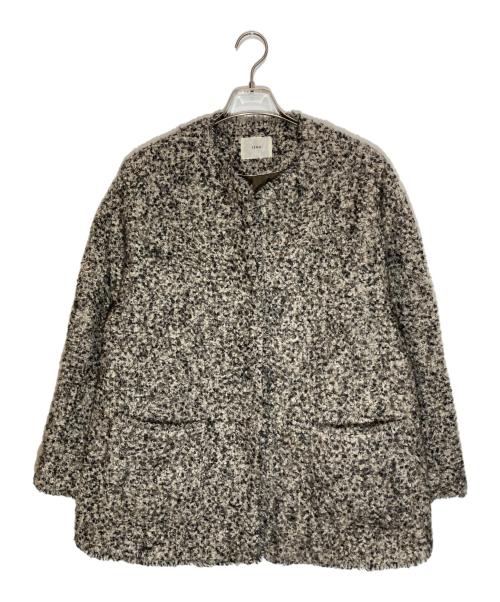 IENA（イエナ）IENA (イエナ) ループヤーンノーカラージャケットコート ブラウン サイズ:SIZE Freeの古着・服飾アイテム