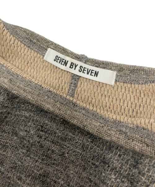 seven by seven（セブンバイセブン）SEVEN BY SEVEN (セブンバイセブン) ORGANIC COTTON THERMAL SHIRTS グレー サイズ:Sの古着・服飾アイテム