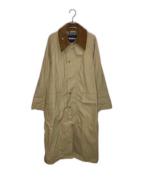 Barbour（バブアー）Barbour (バブアー) OS BURGHLEY ノンワックスロングコート ベージュ サイズ:36の古着・服飾アイテム