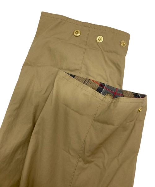 Barbour（バブアー）Barbour (バブアー) OS BURGHLEY ノンワックスロングコート ベージュ サイズ:36の古着・服飾アイテム