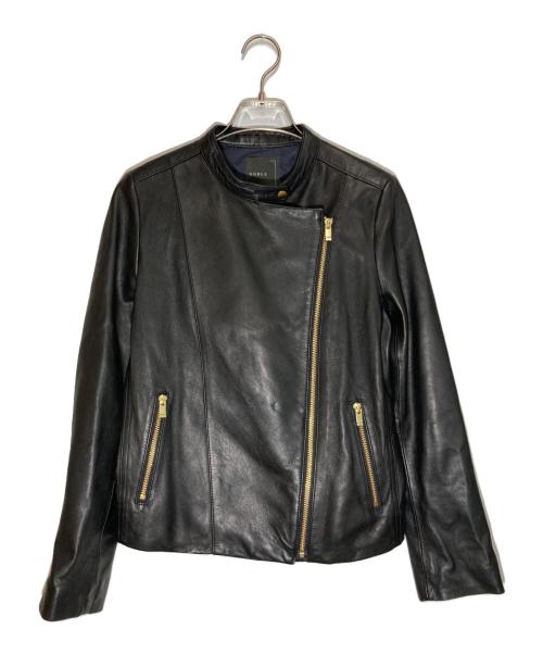 Noble（ノーブル）Noble (ノーブル) ソフトラムレザーライダースブルゾン ブラック サイズ:SIZE M (38)の古着・服飾アイテム