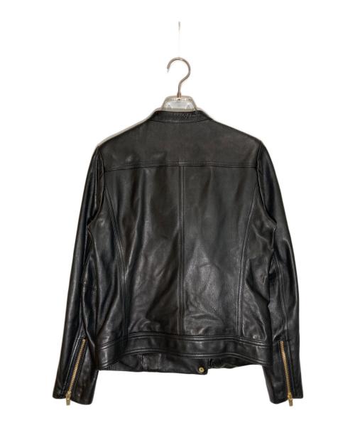 Noble（ノーブル）Noble (ノーブル) ソフトラムレザーライダースブルゾン ブラック サイズ:SIZE M (38)の古着・服飾アイテム