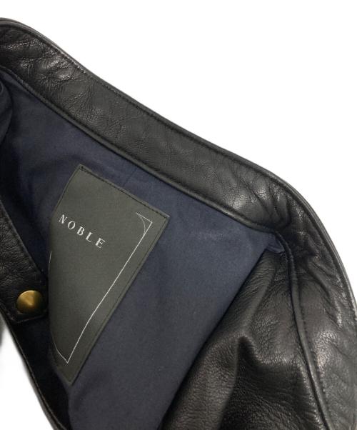 Noble（ノーブル）Noble (ノーブル) ソフトラムレザーライダースブルゾン ブラック サイズ:SIZE M (38)の古着・服飾アイテム