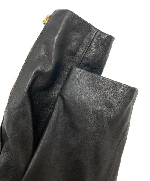 Noble（ノーブル）Noble (ノーブル) ソフトラムレザーライダースブルゾン ブラック サイズ:SIZE M (38)の古着・服飾アイテム