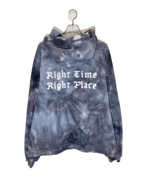 CAPTAINS HELM（キャプテンズヘルム）CAPTAINS HELM (キャプテンズヘルム) TIE-DYE BIG HOODIE グレー×ホワイト サイズ:SIZE XLの古着・服飾アイテム