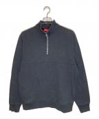 SUPREMEシュプリーム）の古着「2-tone 3M Reflective Half Zip Sweat」｜ブラック