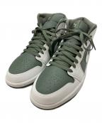 NIKEナイキ）の古着「AIR JORDAN 1 MID」｜ホワイト×グリーン