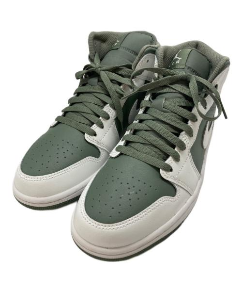 NIKE（ナイキ）NIKE (ナイキ) AIR JORDAN 1 MID ホワイト×グリーン サイズ:SIZE 26.5cmの古着・服飾アイテム