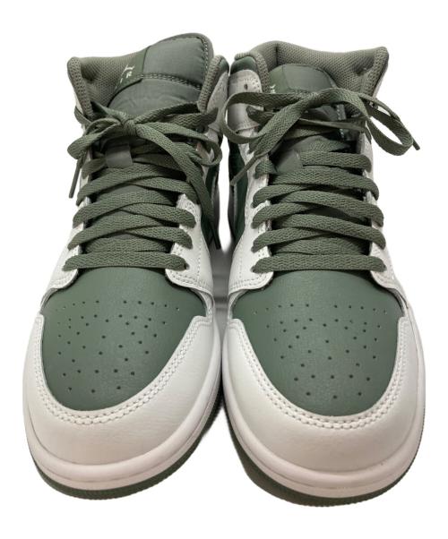 NIKE（ナイキ）NIKE (ナイキ) AIR JORDAN 1 MID ホワイト×グリーン サイズ:SIZE 26.5cmの古着・服飾アイテム