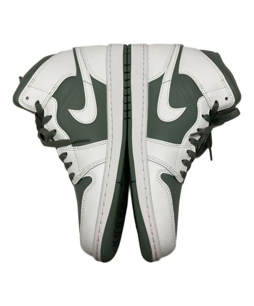 NIKE（ナイキ）NIKE (ナイキ) AIR JORDAN 1 MID ホワイト×グリーン サイズ:SIZE 26.5cmの古着・服飾アイテム