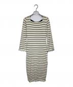 HER LIP TOハーリップトゥ）の古着「Be Mine Back Lace-Up Long Dress」｜アイボリー