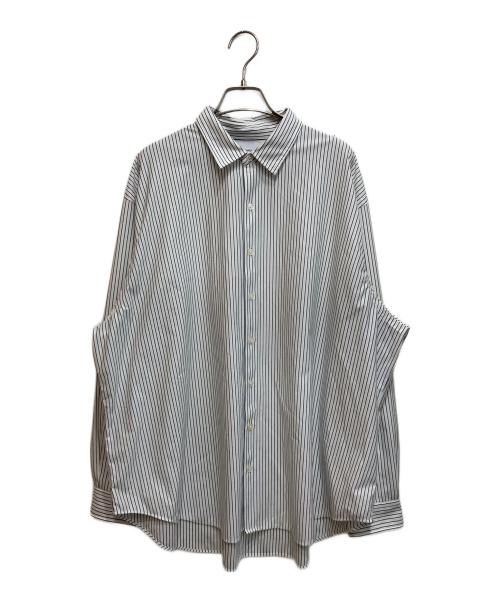 KANEMASA（カネマサ）KANEMASA (カネマサ) LONDON STRIPE DRESS JERSEY SHIRT ホワイト×ネイビー サイズ:SIZE 2の古着・服飾アイテム