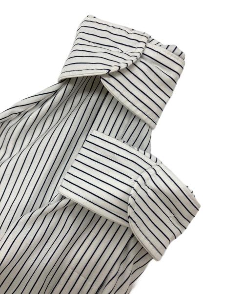 KANEMASA（カネマサ）KANEMASA (カネマサ) LONDON STRIPE DRESS JERSEY SHIRT ホワイト×ネイビー サイズ:SIZE 2の古着・服飾アイテム