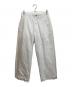 UNIVERSAL PRODUCTS.（ユニバーサルプロダクツ）の古着「NO TUCK WIDE DENIM TROUSERS」｜ホワイト