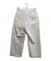 UNIVERSAL PRODUCTS. (ユニバーサルプロダクツ) NO TUCK WIDE DENIM TROUSERS ホワイト サイズ:SIZE 1：6000円