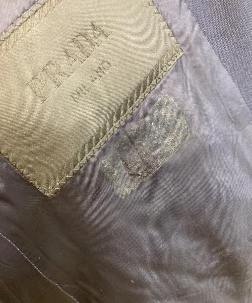 PRADA（プラダ）PRADA (プラダ) モヘアウールテーラードジャケット ネイビー サイズ:SIZE 50Rの古着・服飾アイテム