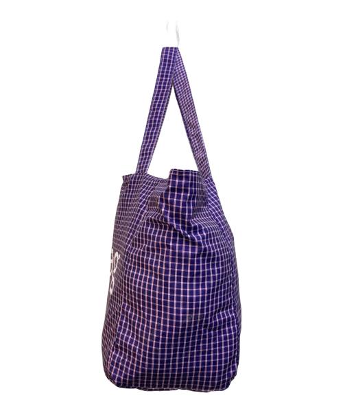 hagg（ヘイグ）hagg (ヘイグ) グレープチェックロゴトートバッグ パープル サイズ:-の古着・服飾アイテム