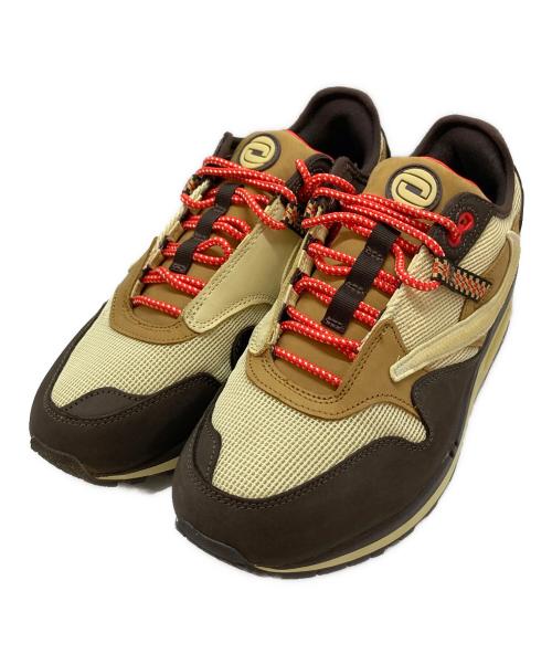 NIKE（ナイキ）NIKE (ナイキ) TRAVIS SCOTT (トラヴィススコット) AIR MAX 1/CJ ブラウン サイズ:SIZE 28cmの古着・服飾アイテム