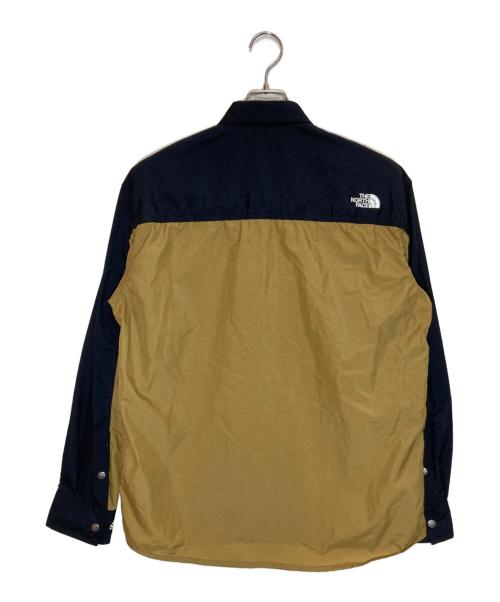 THE NORTH FACE（ザ ノース フェイス）THE NORTH FACE (ザ ノース フェイス) L/S Nuptse Shirt ブラウン×ブラック サイズ:SIZE Sの古着・服飾アイテム
