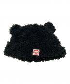 BASICKSベイシックス）の古着「Bear Beanie」｜ブラック