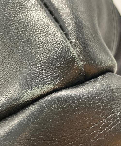 SLOW（スロウ）SLOW (スロウ) レザー切替バックパック ブラック サイズ:-の古着・服飾アイテム