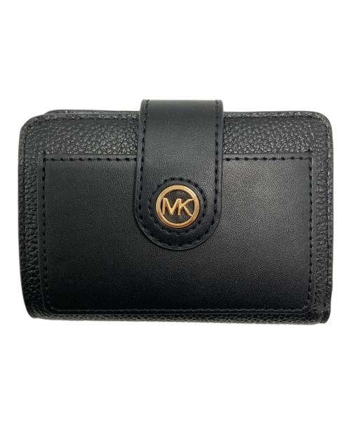 MICHAEL KORS（マイケルコース）MICHAEL KORS (マイケルコース) MK CHARM タブコンパクトポケットウォレットスモール ブラック サイズ:-の古着・服飾アイテム