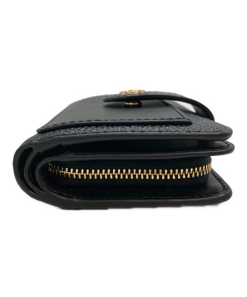 MICHAEL KORS（マイケルコース）MICHAEL KORS (マイケルコース) MK CHARM タブコンパクトポケットウォレットスモール ブラック サイズ:-の古着・服飾アイテム