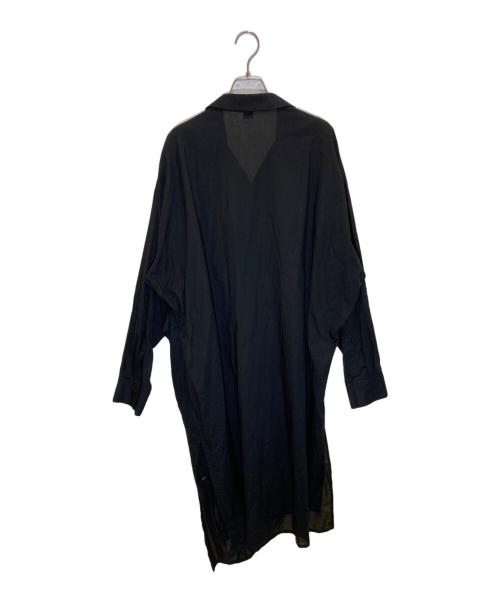 Y's（ワイズ）Y's (ワイズ) 60-LAWN GATHERED FLAP DRESS ブラック サイズ:SIZE 2の古着・服飾アイテム