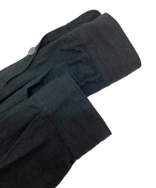 s'yte（サイト）s'yte (サイト) COTTON/LINEN POPLIN PLEATED OVERSIZE SHIRT ブラック サイズ:SIZE 3の古着・服飾アイテム