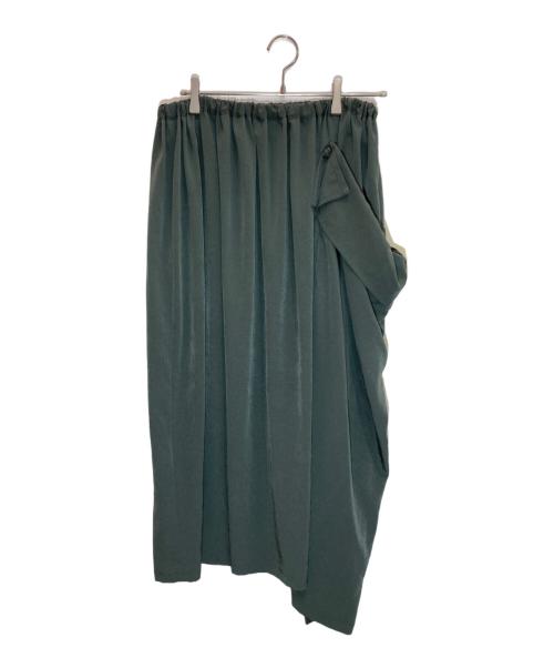 Y's（ワイズ）Y's (ワイズ) GATHERED SKIRT オリーブ サイズ:SIZE 2の古着・服飾アイテム
