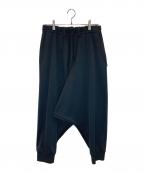 s'yteサイト）の古着「JERSEY RIBBED HEMS BALLOON SARUEL PANTS」｜ブラック