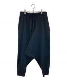 s'yte（サイト）の古着「JERSEY RIBBED HEMS BALLOON SARUEL PANTS」｜ブラック