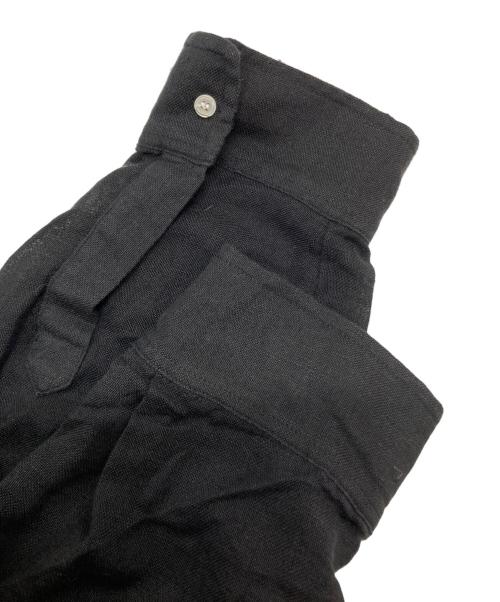 POLO RALPH LAUREN（ポロ・ラルフローレン）POLO RALPH LAUREN (ポロ・ラルフローレン) コットンリネンシャツワンピース ブラック サイズ:SIZE XLの古着・服飾アイテム