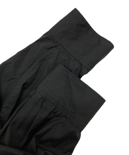 s'yte（サイト）s'yte (サイト) COTTON BROAD CLOTH STAND COLLAR LONG SHIRT WITH ROUNDED HEM ブラック サイズ:SIZE 3の古着・服飾アイテム