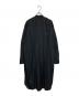 s'yte (サイト) COTTON BROAD CLOTH STAND COLLAR LONG SHIRT WITH ROUNDED HEM ブラック サイズ:SIZE 3：13000円