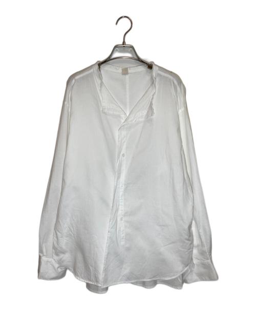 Y's（ワイズ）Y's (ワイズ) THIN COTTON TWILL FRINGE COLLAR BLOUSE ホワイト サイズ:SIZE 2の古着・服飾アイテム