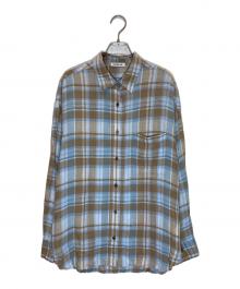 EVERYDAY I LIKE.（エヴリデイ アイ ライク）の古着「Vi/Li Check Wash シャツ」｜ブルー×ブラウン