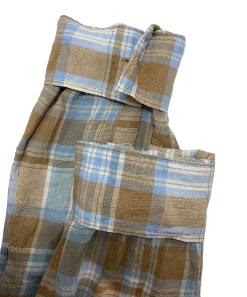 EVERYDAY I LIKE.（エヴリデイ アイ ライク）EVERYDAY I LIKE. (エヴリデイ アイ ライク) Vi/Li Check Wash シャツ ブルー×ブラウン サイズ:SIZE Freeの古着・服飾アイテム