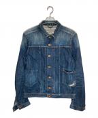 DIESELディーゼル）の古着「ペイント加工デニムジャケット」｜インディゴ