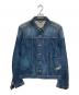 DIESEL（ディーゼル）の古着「ペイント加工デニムジャケット」｜インディゴ