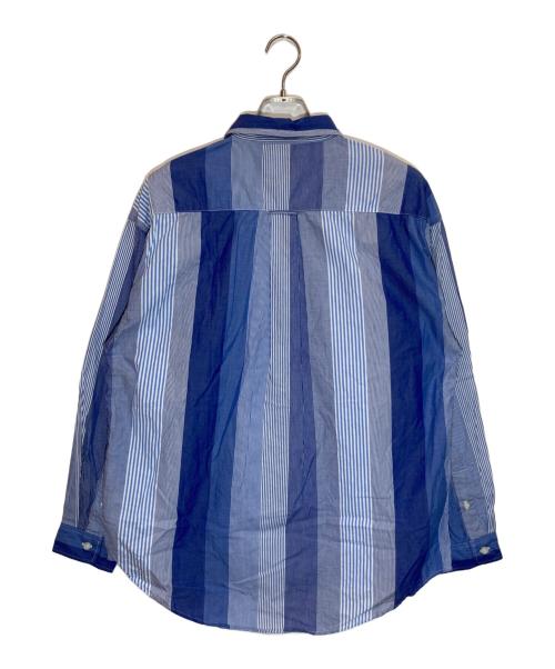 DESCENDANT（ディセンダント）DESCENDANT (ディセンダント) ストライプシャツ ブルー サイズ:SIZE 2の古着・服飾アイテム
