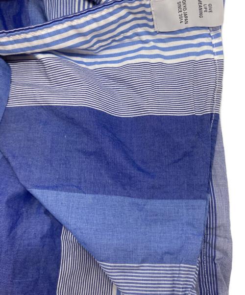 DESCENDANT（ディセンダント）DESCENDANT (ディセンダント) ストライプシャツ ブルー サイズ:SIZE 2の古着・服飾アイテム