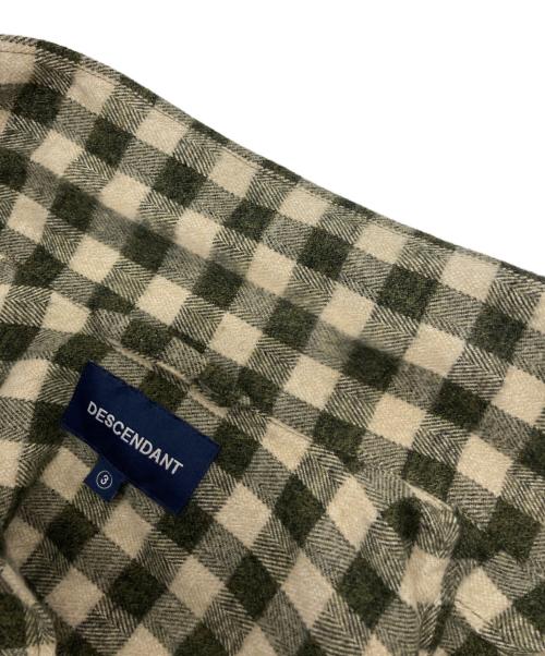 DESCENDANT（ディセンダント）DESCENDANT (ディセンダント) MILPITAS PLAID LS SHIRT ベージュ サイズ:SIZE 3の古着・服飾アイテム