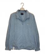 DESCENDANTディセンダント）の古着「SALOON PULLOVER CHAMBRAY LS SHIRT」｜ブルー