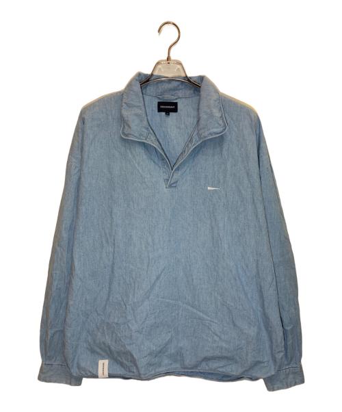 DESCENDANT（ディセンダント）DESCENDANT (ディセンダント) SALOON PULLOVER CHAMBRAY LS SHIRT ブルー サイズ:SIZE 2の古着・服飾アイテム