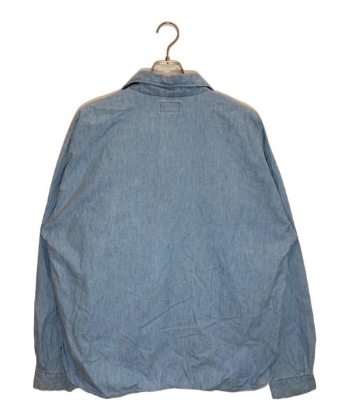DESCENDANT（ディセンダント）DESCENDANT (ディセンダント) SALOON PULLOVER CHAMBRAY LS SHIRT ブルー サイズ:SIZE 2の古着・服飾アイテム