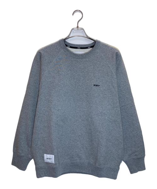 WTAPS（ダブルタップス）WTAPS (ダブルタップス) SIGN-RGYD / SWEATER / COTTON グレー サイズ:SIZE X 03の古着・服飾アイテム