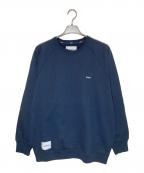WTAPSダブルタップス）の古着「SIGN-RGYD / SWEATER / COTTON」｜ネイビー