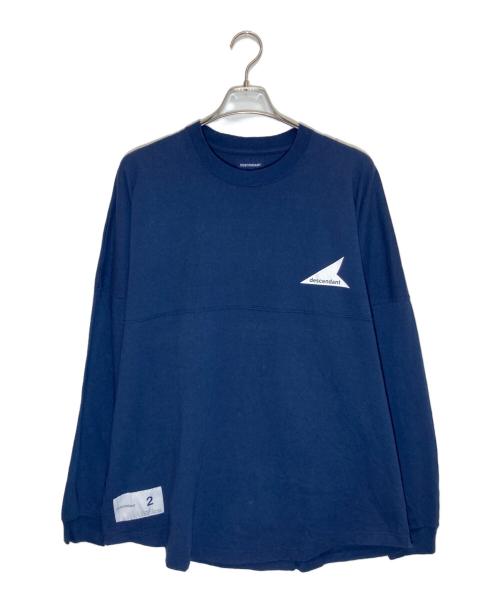 DESCENDANT（ディセンダント）DESCENDANT (ディセンダント) ロングスリーブカットソー ネイビー サイズ:SIZE 2の古着・服飾アイテム